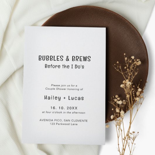 Blasen & Bräunen vor dem I's | Dusche Einladung