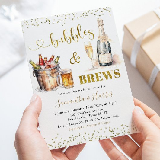 Blasen & Brause Dusche Einladung