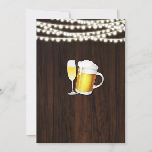 Blasen & Brause Paare Dusche Einladung (Rückseite)