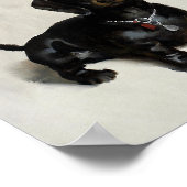 Blasen-Button nach oben Poster (Ecke)