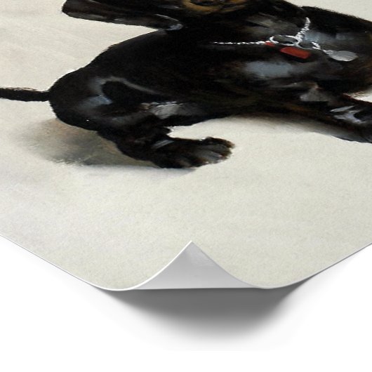 Blasen-Button nach oben Poster (Ecke)