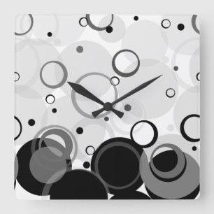 Blasen, Champagner [Circle Dance] Quadratische Wanduhr