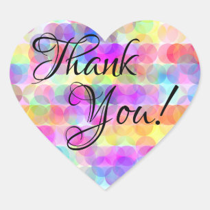 Blasen - danke Herz-Aufkleber