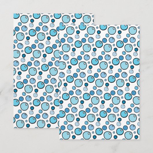 Blasen Dankeskarte (Vorne/Hinten)