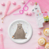 Blasen den Bären zum Geburtstag Pappteller (Party)