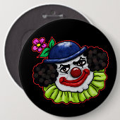 Blasen den gruseligen Clown | Halloween Fun Button (Vorne & Hinten)