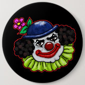 Blasen den gruseligen Clown | Halloween Fun Button (Vorderseite)