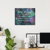 Blasen der Fitness Disziplin Poster (Heimbüro)