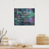 Blasen der Fitness Disziplin Poster (Küche)