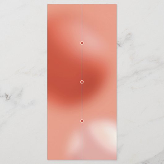 Blasen der Liebe: Kompakte Hochzeit Menükarte (Rückseite)