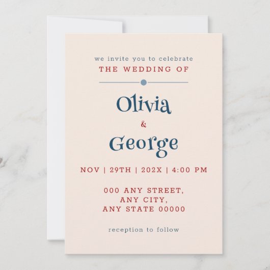 Blasen der Liebe: Märchen Hochzeit einfach Einladung (Vorderseite)