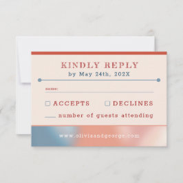 Blasen der Liebe: Märchen Hochzeit einfach RSVP Karte