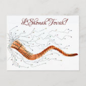 Blasen des Shofar Postkarte (Vorderseite)