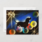 Blasen die Dackel Postkarte (Vorne/Hinten)