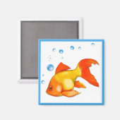 Blasen die Goldfish Magnet (Vorderseite/Rückseite)