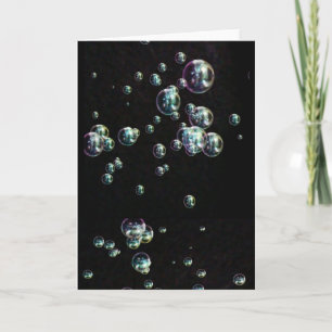 Blasen Digitale Farben Kunst Liebe Party Karte