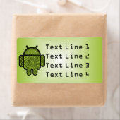 Blasen Doodle-Zeichen für den Android™-Roboter (Insitu)