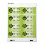 Blasen Doodle-Zeichen für den Android™-Roboter (Vorne)