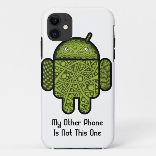Blasen Doodle-Zeichen für den Android™-Roboter Case-Mate iPhone Hülle (Rückseite)