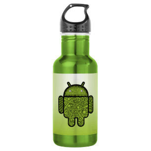 Blasen Doodle-Zeichen für den Android™-Roboter Edelstahlflasche