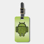 Blasen Doodle-Zeichen für den Android™-Roboter Gepäckanhänger (Vorderseite vertikal)