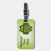 Blasen Doodle-Zeichen für den Android™-Roboter Gepäckanhänger (Vorderseite vertikal)