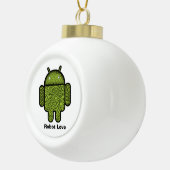 Blasen Doodle-Zeichen für den Android™-Roboter Keramik Kugel-Ornament (Rechts)