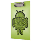 Blasen Doodle-Zeichen für den Android™-Roboter Klemmbrett (Links)