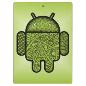 Blasen Doodle-Zeichen für den Android™-Roboter Klemmbrett (Rückseite)