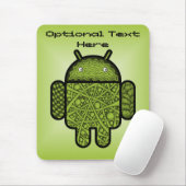Blasen Doodle-Zeichen für den Android™-Roboter Mousepad (Mit Mouse)