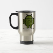 Blasen Doodle-Zeichen für den Android™-Roboter Reisebecher (Links)