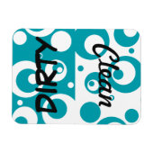 Blasen Dosenkreise Geschirrspülmagazin Magnet (Horizontal)