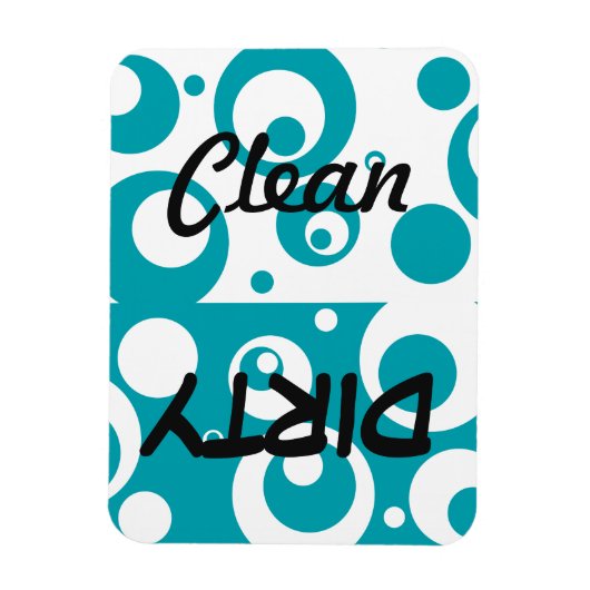 Blasen Dosenkreise Geschirrspülmagazin Magnet (Vertikal)