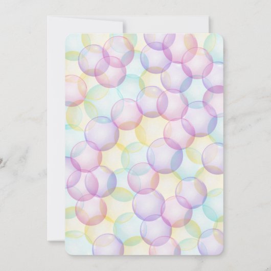 Blasen Einladung zum Geburtstag (Rückseite)