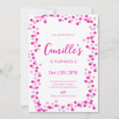 Blasen Einladung zum Geburtstag (Vorderseite)