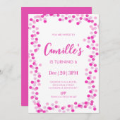 Blasen Einladung zum Geburtstag (Vorne/Hinten)