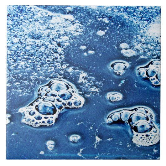 Blasen Eiswasser Abstrakte Keramik Tal Fliese (Vorderseite)