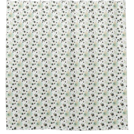 Blasen Elegantes modernes Muster Duschvorhang (Vorderseite)