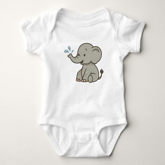 Blasen Elephant Baby Bodysuits T - Shirt (Vorderseite)