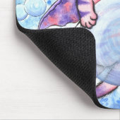 Blasen-feenhafte Kätzchen-Katzen-Fantasie-Kunst Mousepad (Ecke)