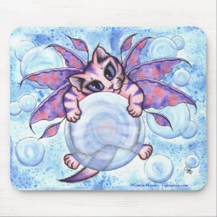 Blasen-feenhafte Kätzchen-Katzen-Fantasie-Kunst Mousepad
