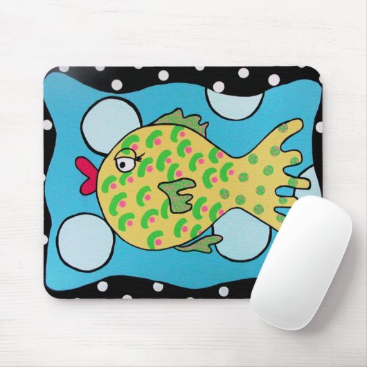 Blasen-Fische Mousepad (Mit Mouse)
