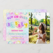 Blasen Foto Einladung (Vorne/Hinten)