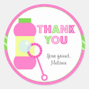 Blasen-Geburtstags-Party-Aufkleber Runder Aufkleber