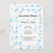 Blasen Geburtstagsparty Spaß Einladung (Vorne/Hinten)