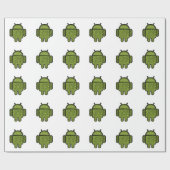 Blasen-Gekritzel-Charakter für den Android™ Geschenkpapier (Flach)