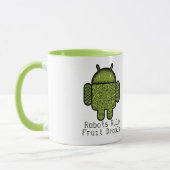 Blasen-Gekritzel-Charakter für den Android™ Tasse (Links)