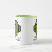 Blasen-Gekritzel-Charakter für den Android™ Tasse (Zentrum)