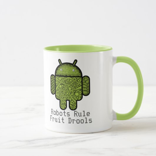Blasen-Gekritzel-Charakter für den Android™ Tasse (Rechts)