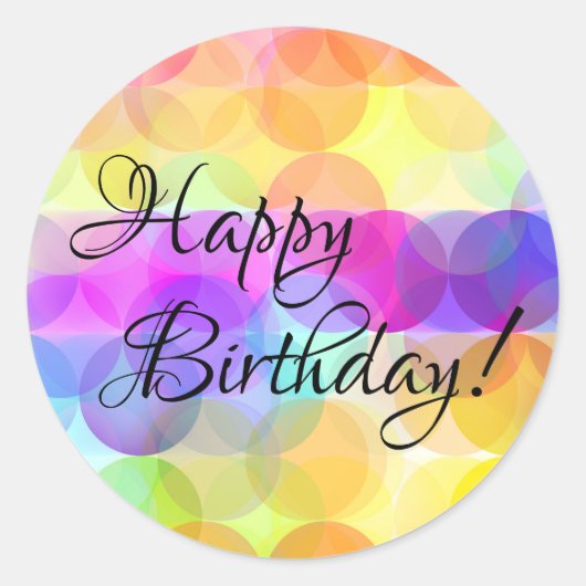 Blasen - Gerne Geburtstagskleber Runder Aufkleber (Vorderseite)